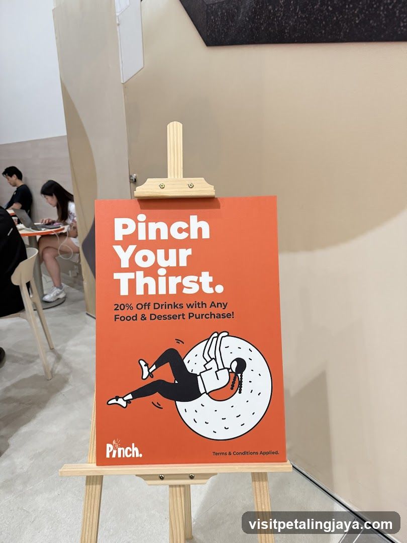 Pinch Your Thirst Sign