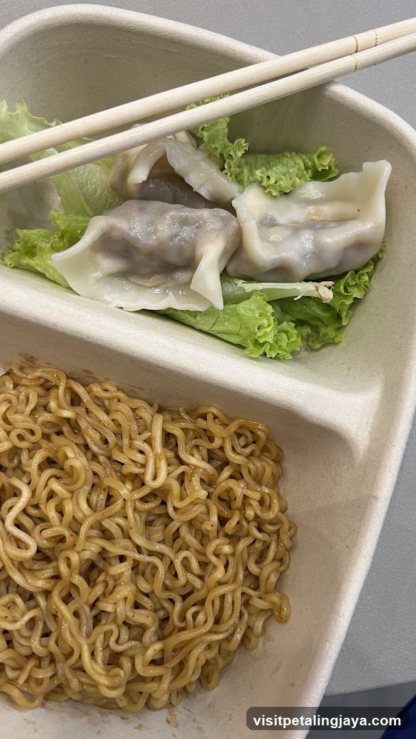 Dumplings and Ramen Meal