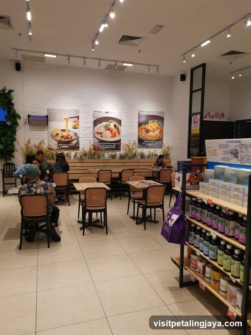 Interior of a food and wellness shop