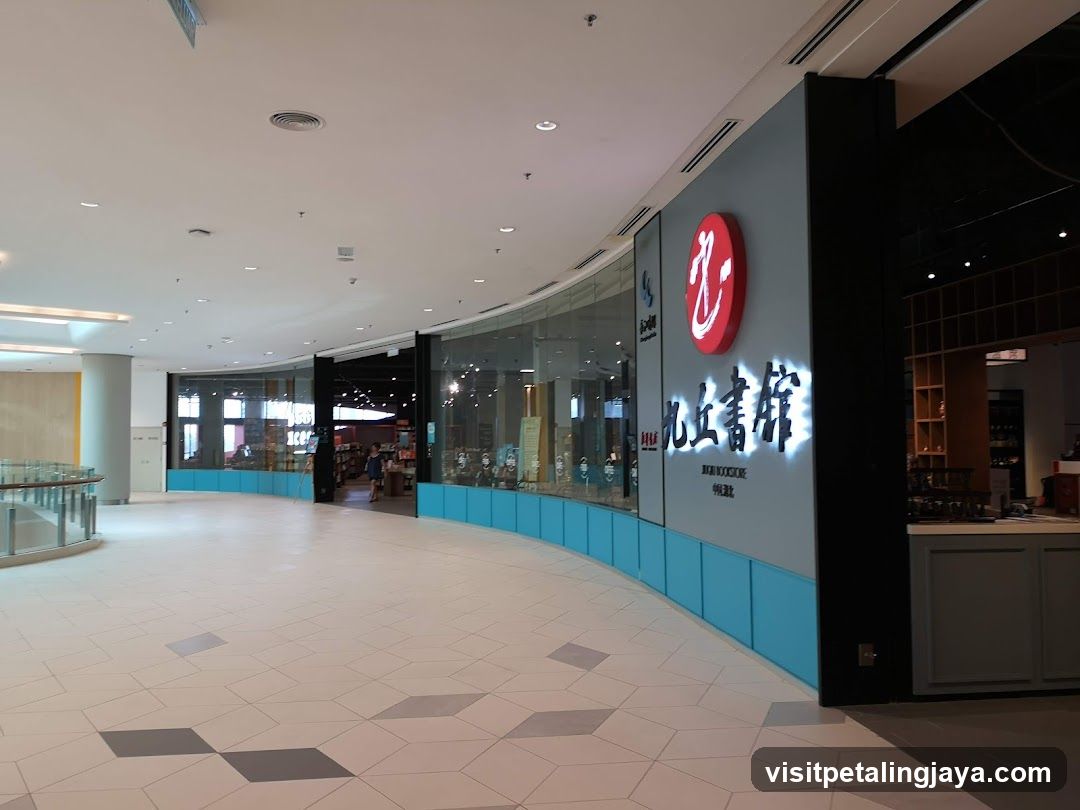 Mall Interior with Storefronts