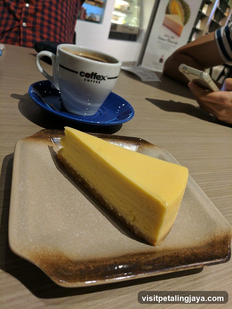 Coffee and Cheesecake at Coffex Coffee