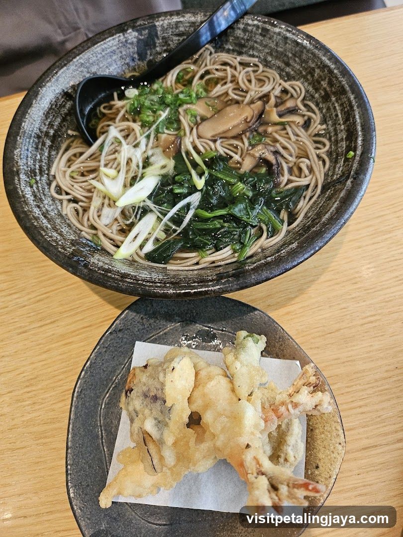 Soba Noodles with Tempura