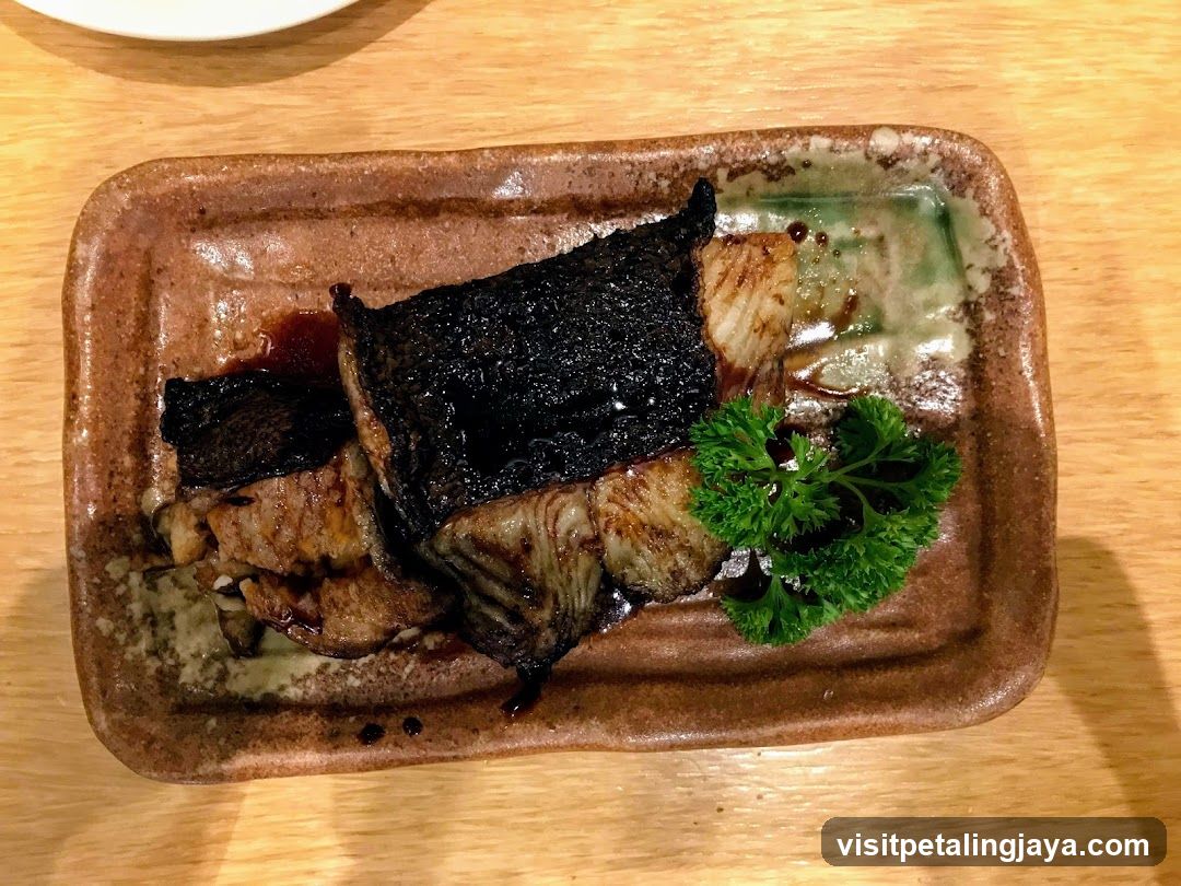 Grilled Fish with Parsley Garnish