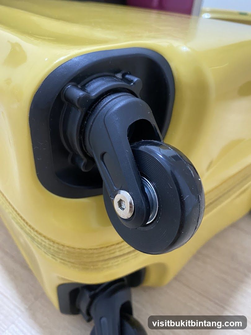 Yellow Suitcase Wheel