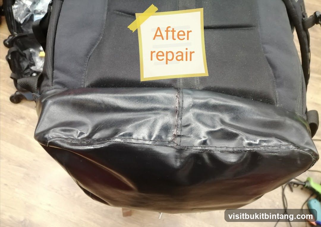 Backpack after repair