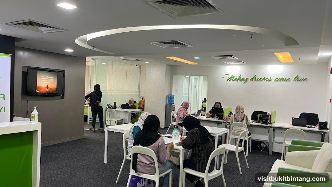 Office Interior with People Working