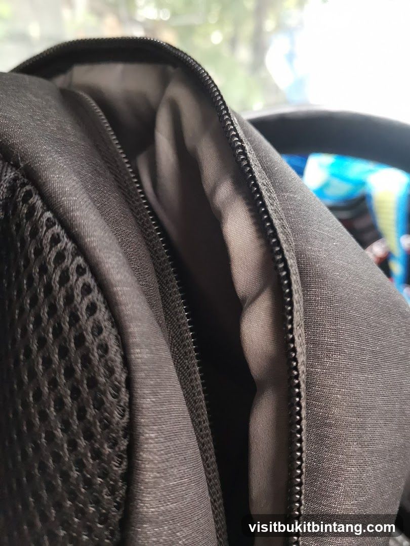 Open Backpack Compartment