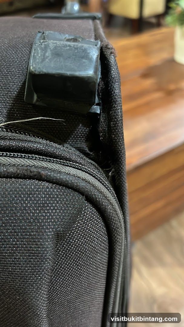 Damaged Luggage Corner