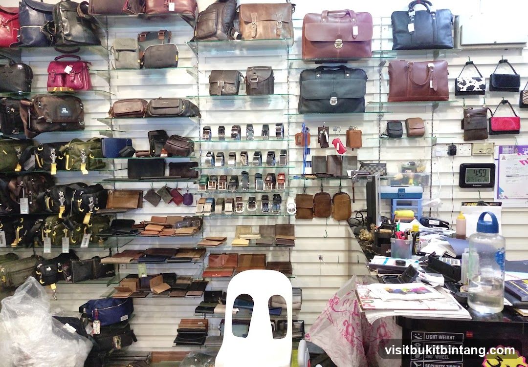 Store Display of Bags and Accessories
