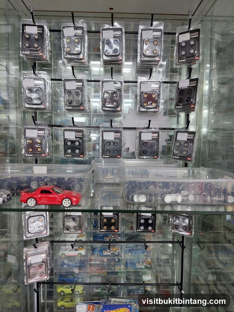 Model Car Parts Display