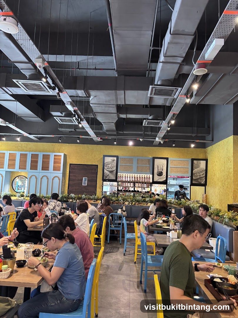 Restaurant Interior with Diners