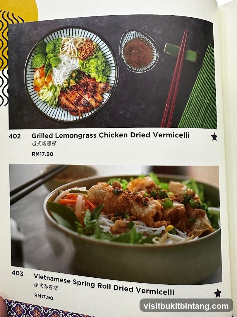 Menu Items