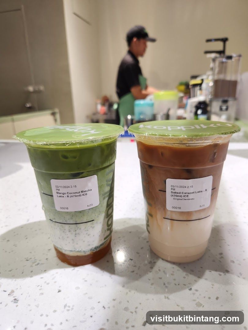 Two Iced Drinks