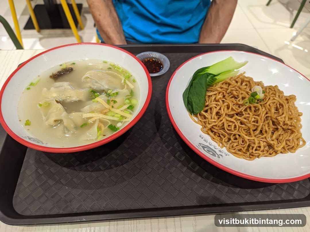 Wonton Noodle Soup and Dry Noodles