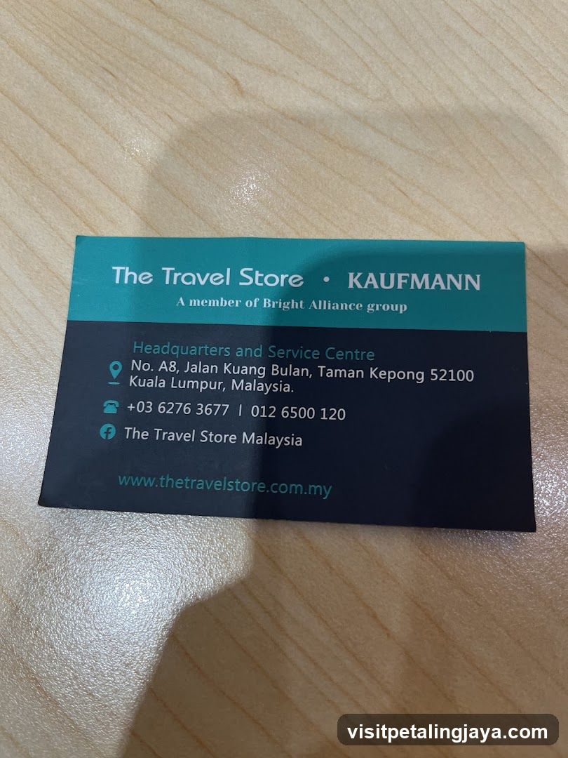 Business Card of The Travel Store Kaufmann