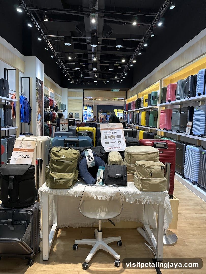 Luggage Store Interior Display