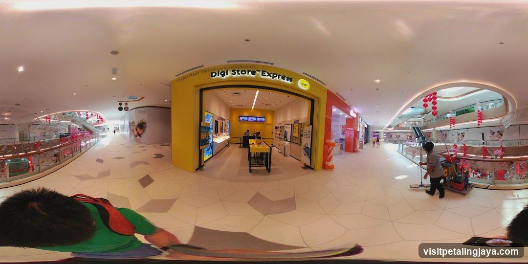 Shopping Mall Interior with Digi Store Express