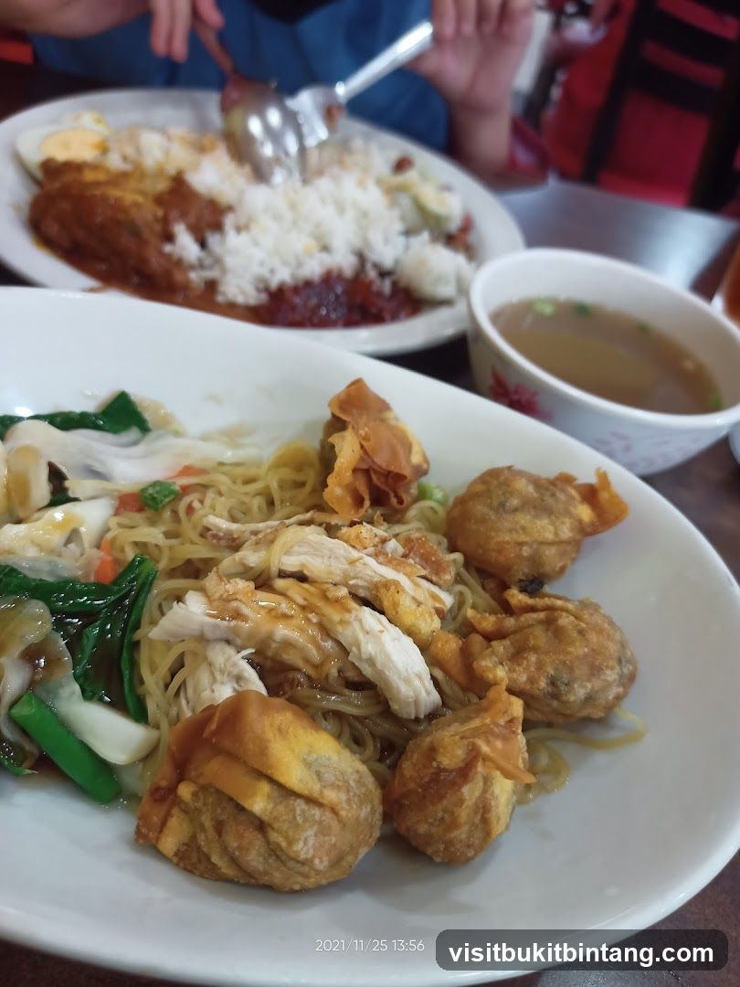 Noodles with Wontons and Chicken