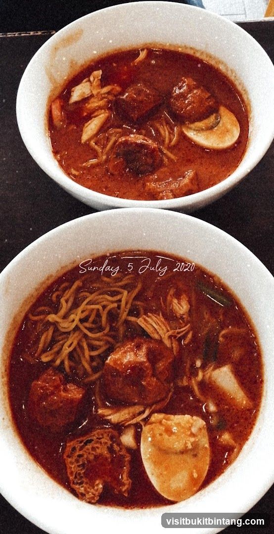 Two Bowls of Curry Noodles