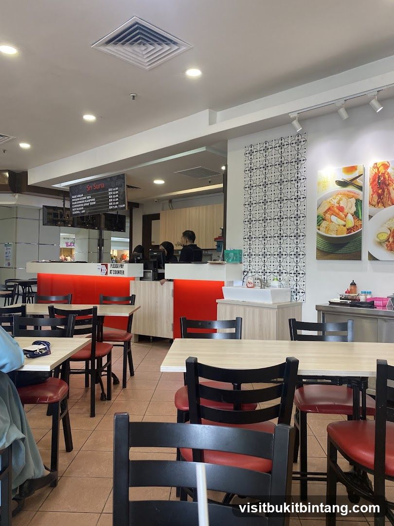 Restaurant Interior with Menu
