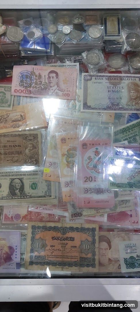 Collection of World Banknotes and Coins