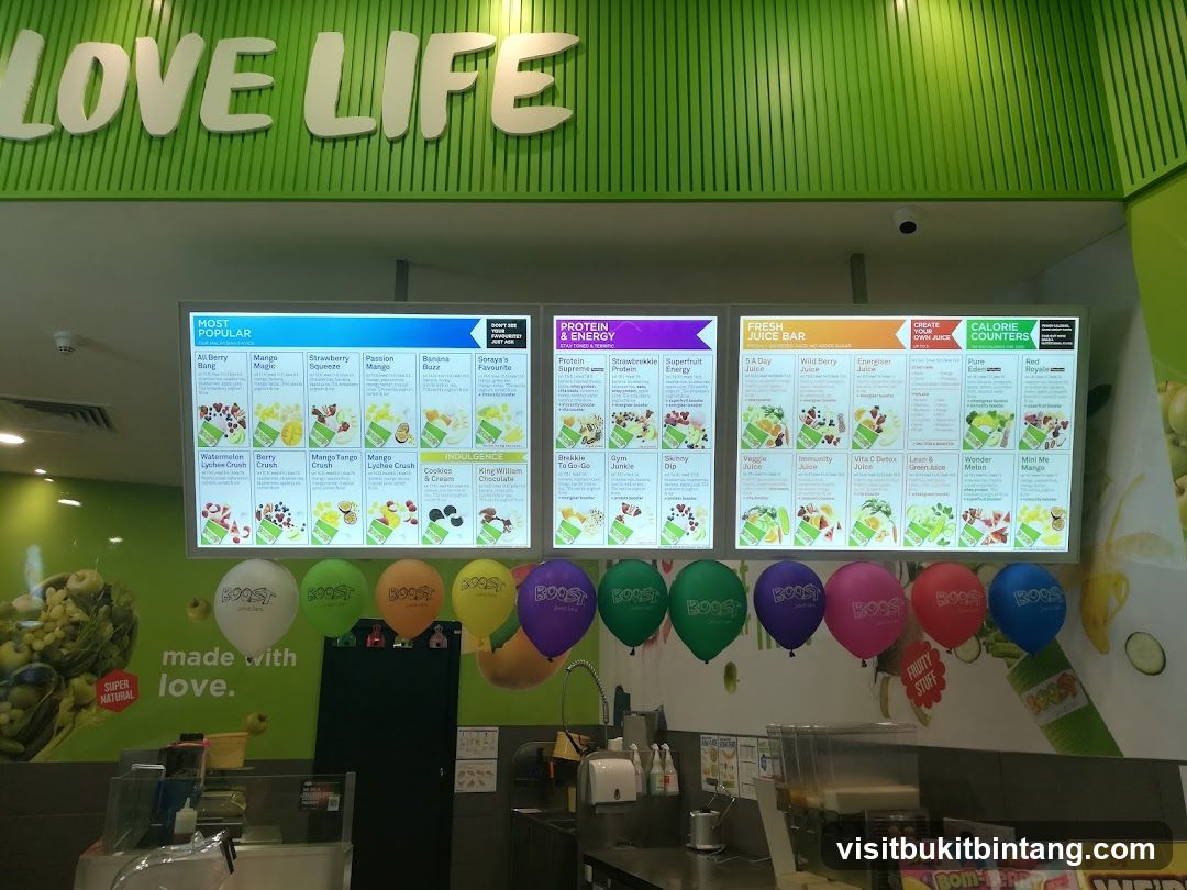 Juice Bar Menu