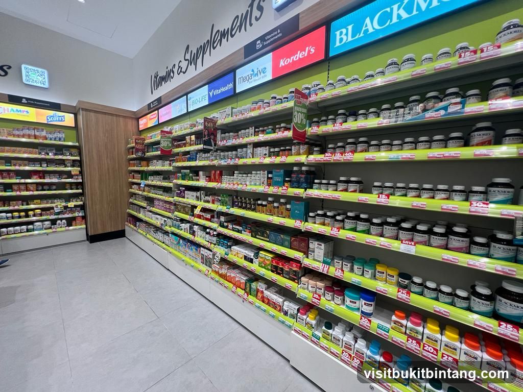 Vitamins and Supplements Store Aisles