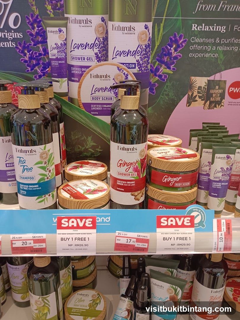 Naturals by Watsons Product Display