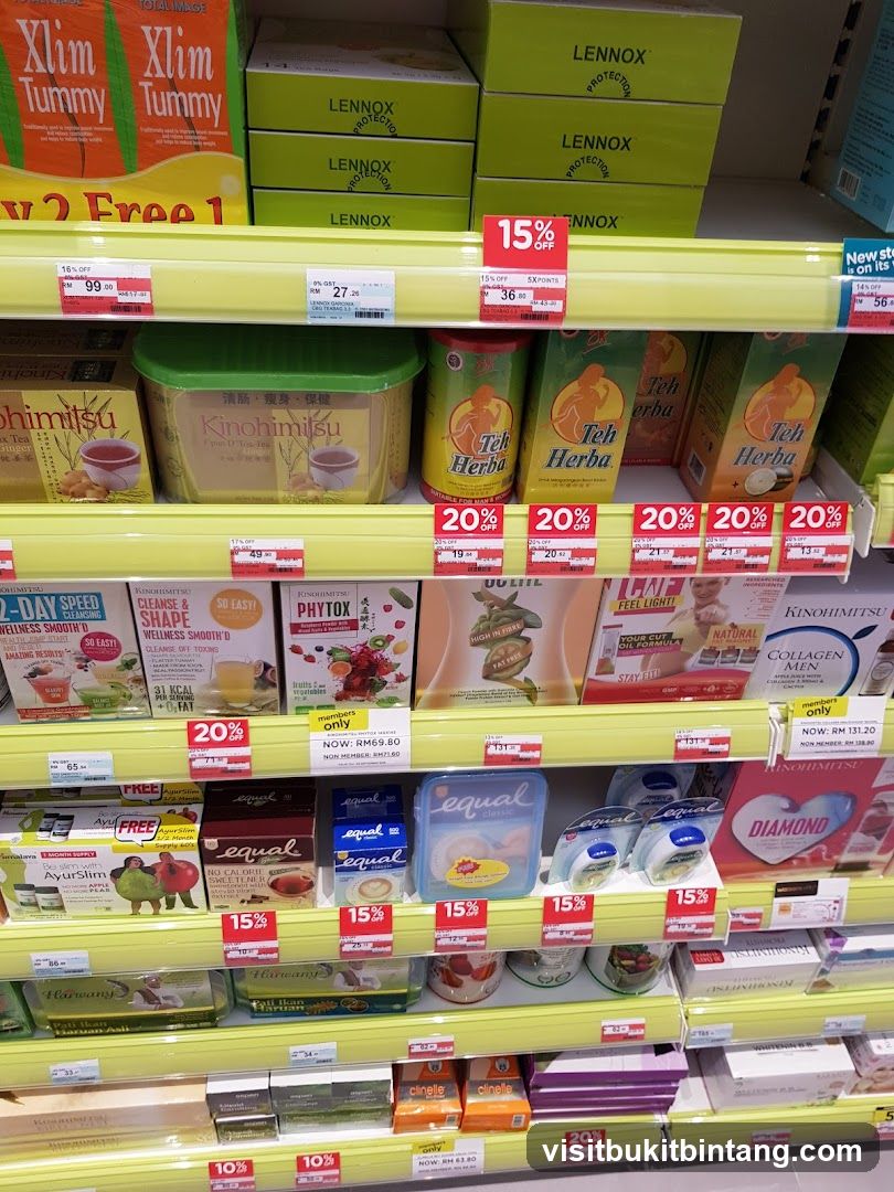 Health and Wellness Products on Shelves