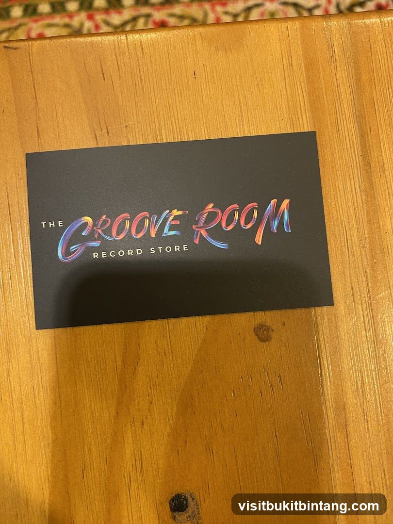 The Groove Room Record Store Business Card