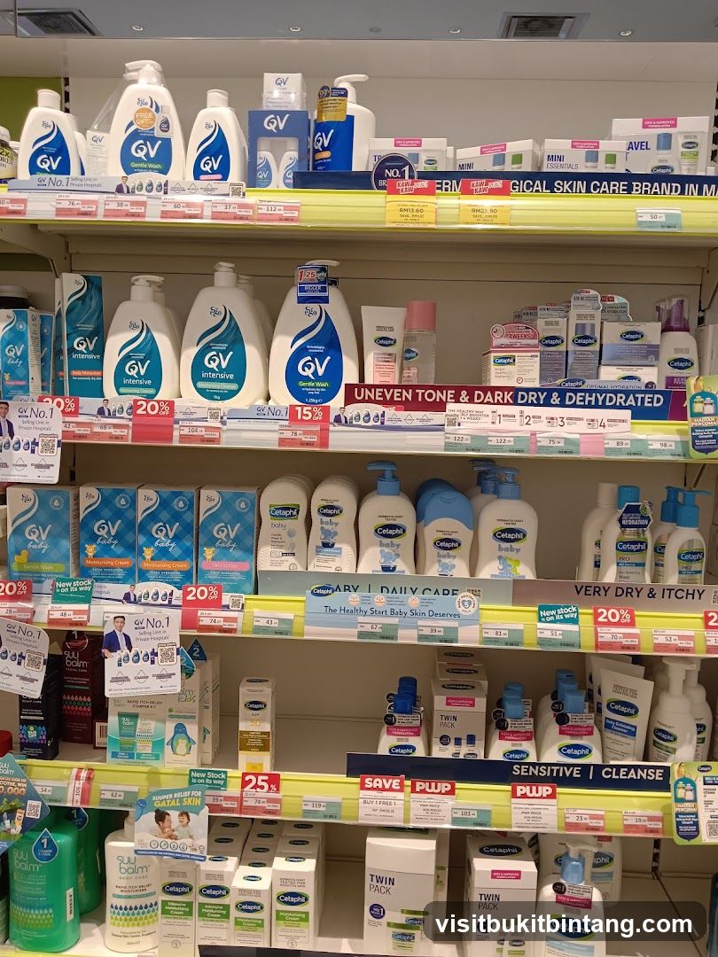 Skincare Products on Shelves