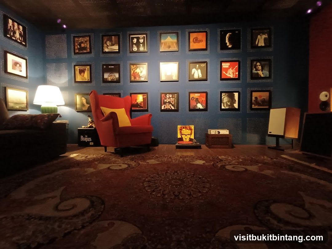 Music Room with Album Art