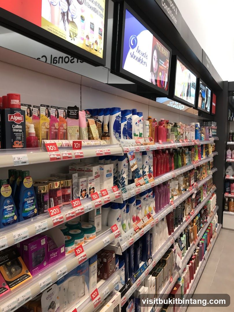 Health and Beauty Products Aisle