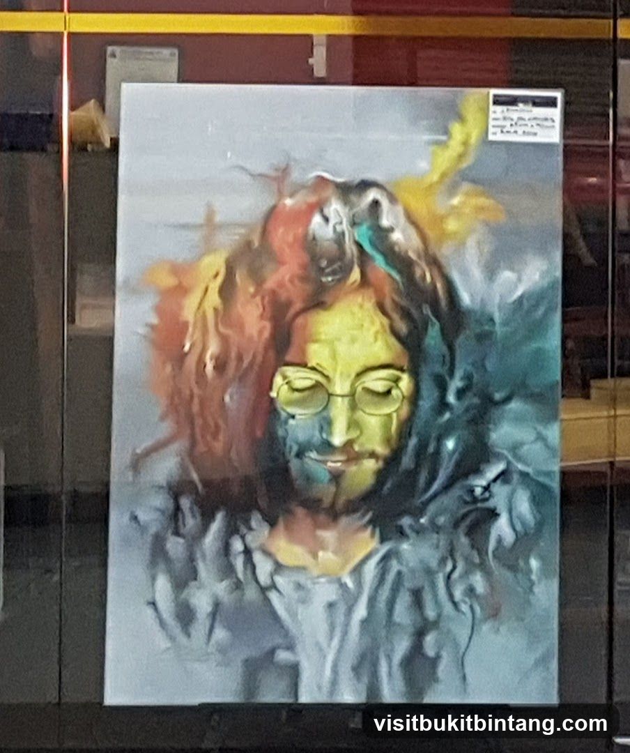 Painting of John Lennon