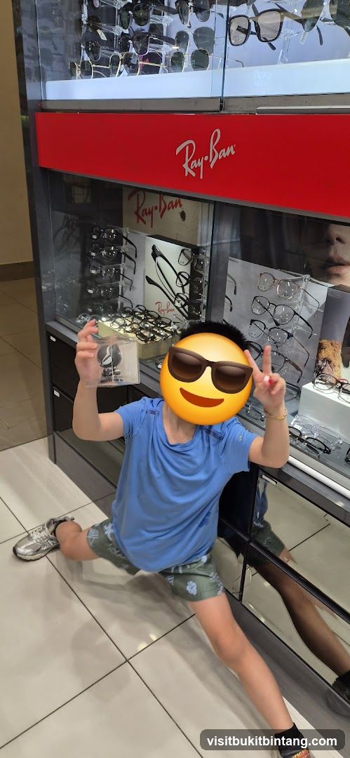 Eyewear Display with Child