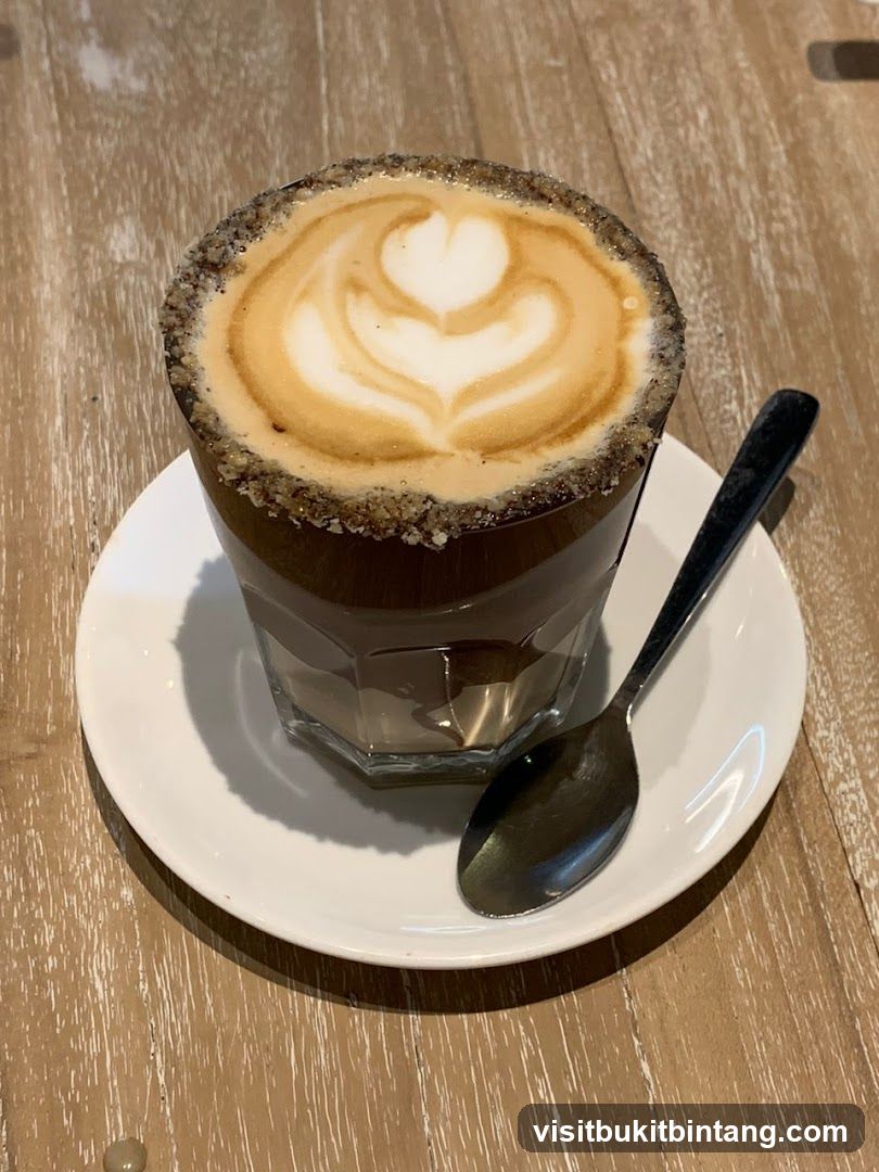 Latte with Frothy Art