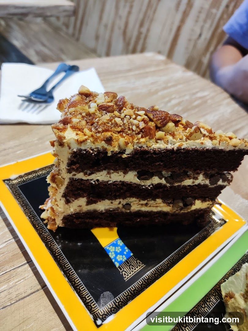 Chocolate Layer Cake with Nuts