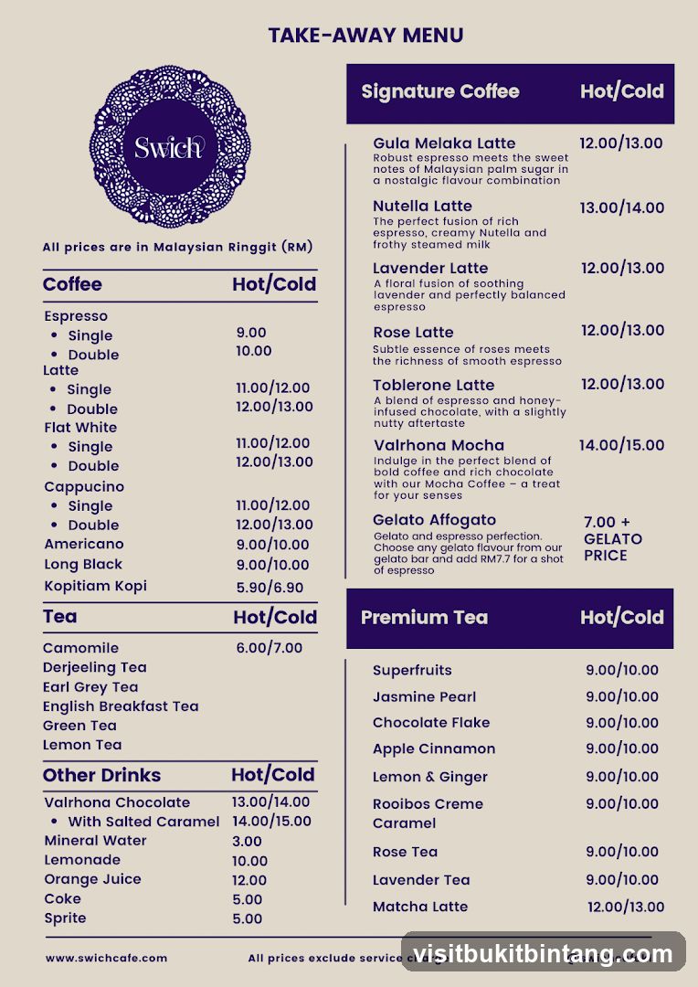 Take-Away Menu