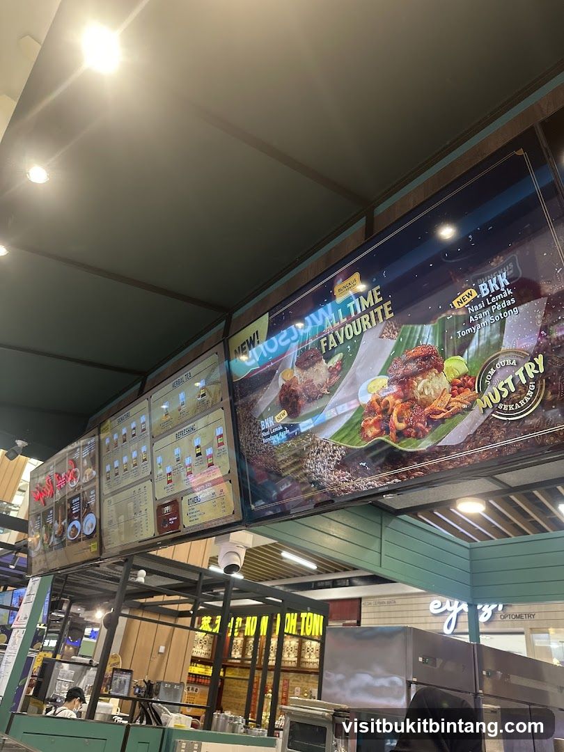 Food and Drink Menu Display