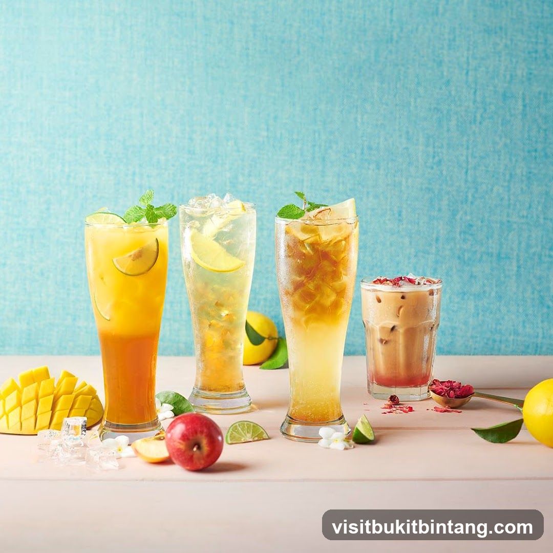 Assortment of Refreshing Drinks