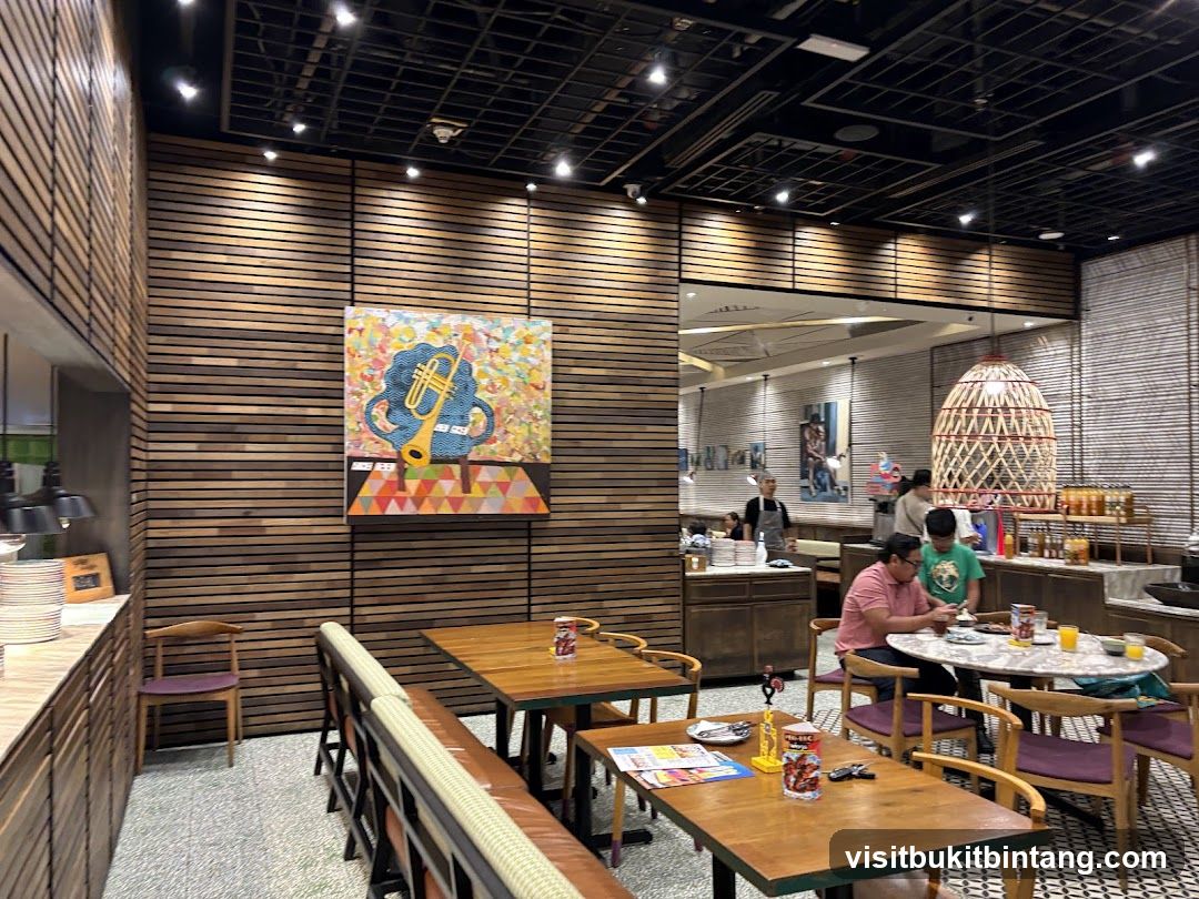 Restaurant Interior with Artwork