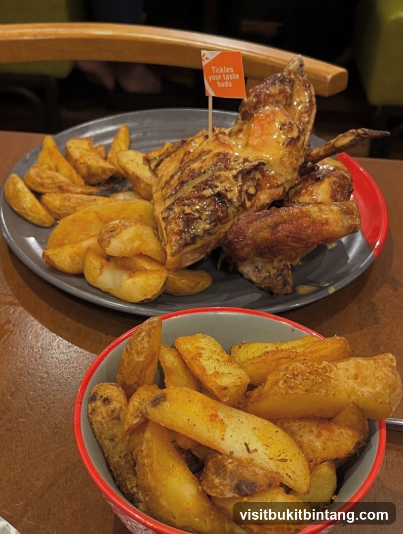 Roasted Chicken and Potato Wedges