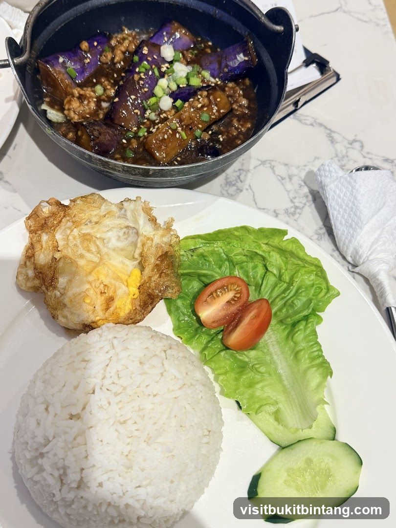 Eggplant with Minced Meat and Rice