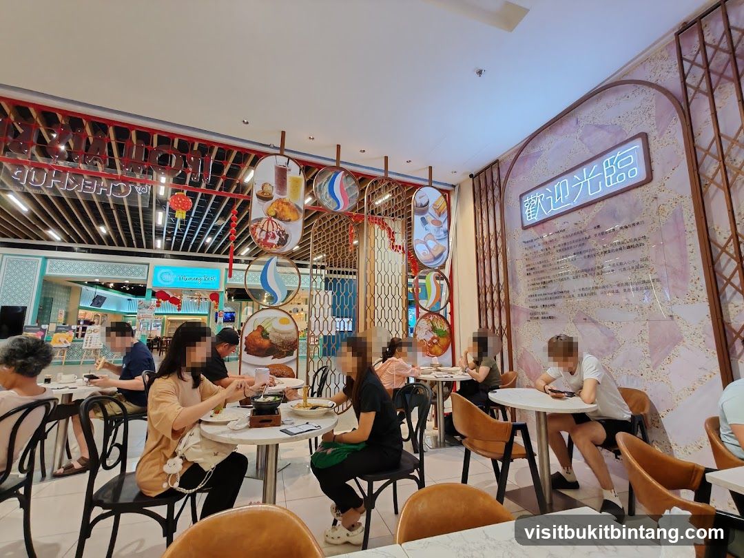 Restaurant Interior with Diners