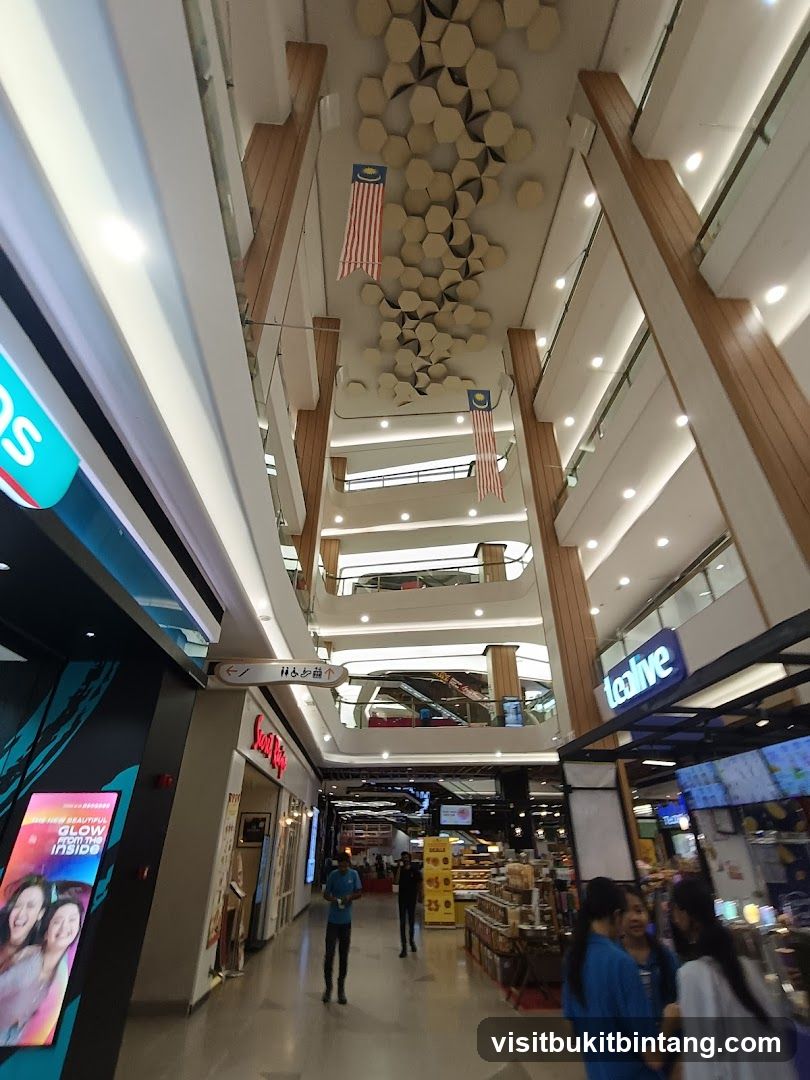Interior of a shopping mall