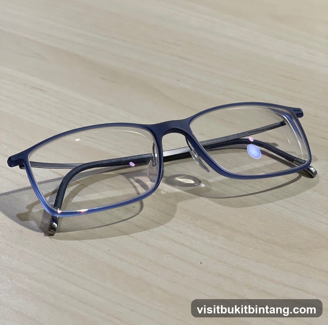 Eyeglasses on a wooden surface