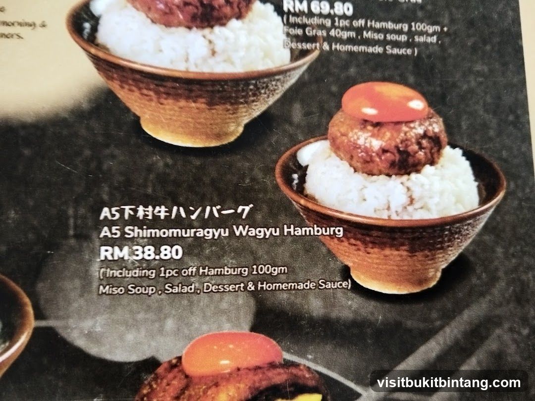 A5 Shimomuragyu Wagyu Hamburg