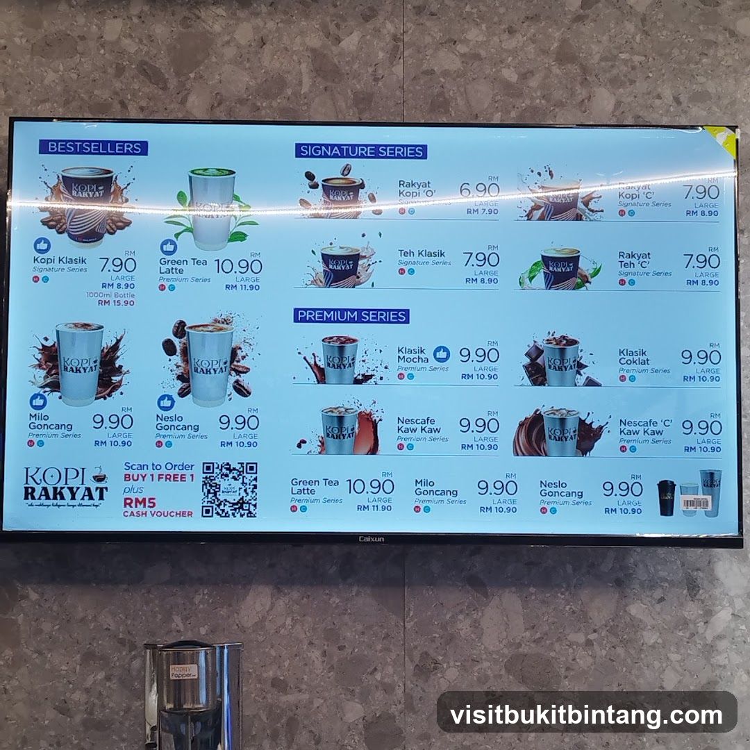 Kopi Rakyat Menu