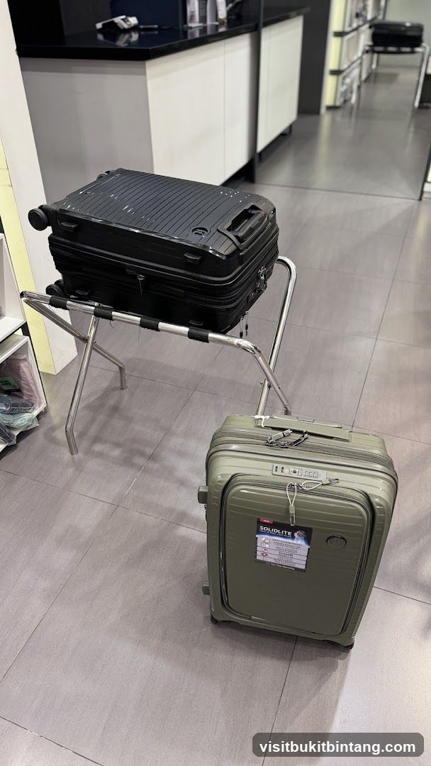 Two Suitcases on Display