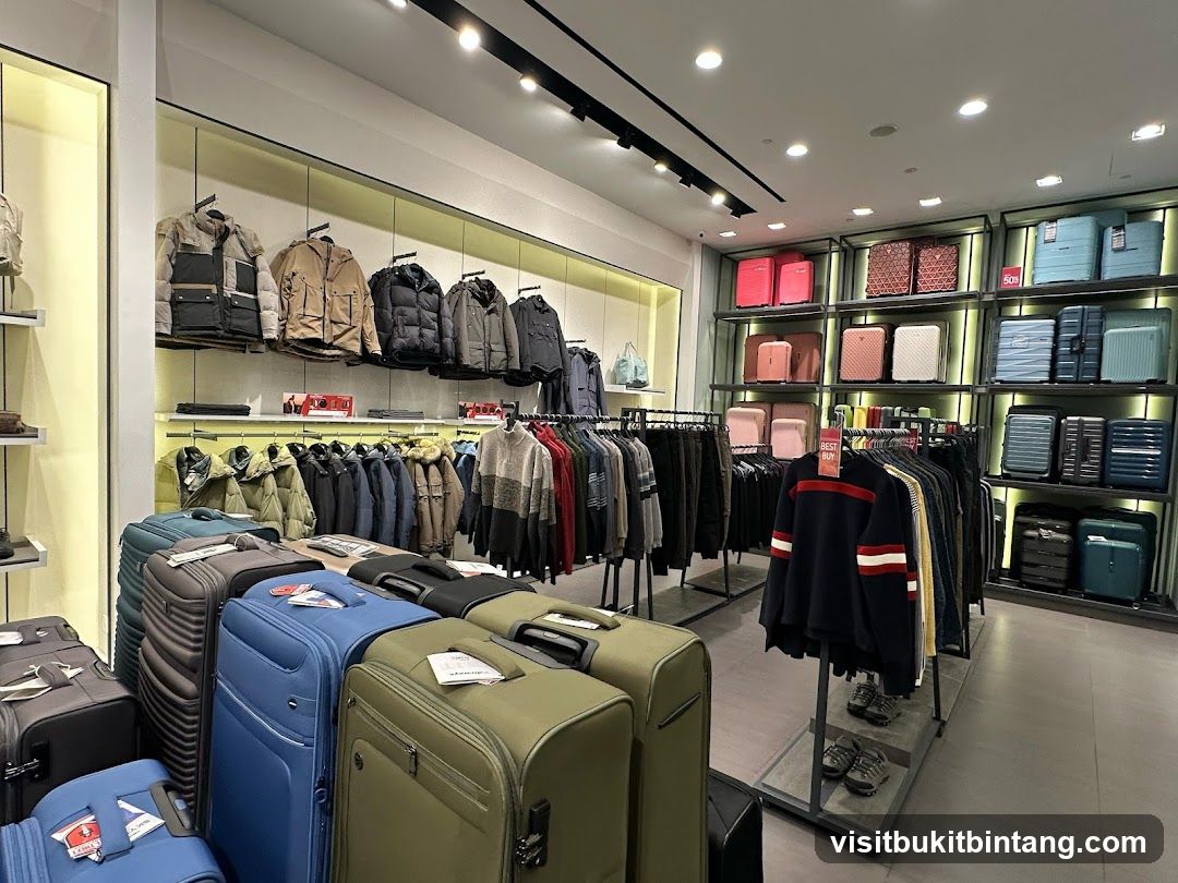 Clothing and Luggage Store Interior